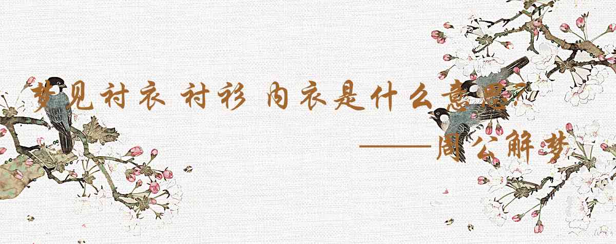 周公解夢,夢見襯衣 襯衫 內衣是什麼意思，夢到襯衣 襯衫 內衣好不好