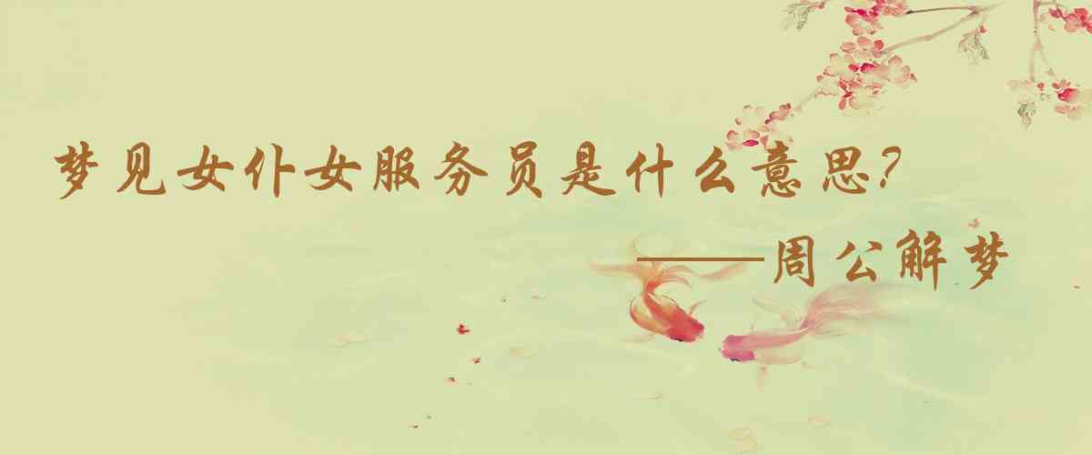 周公解夢,夢見女僕女服務員是什麼意思，夢到女僕女服務員好不好